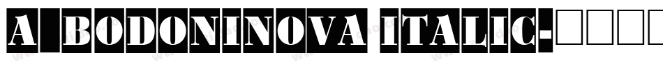 a_BodoniNova Italic字体转换
